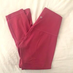 Pink align crop legging